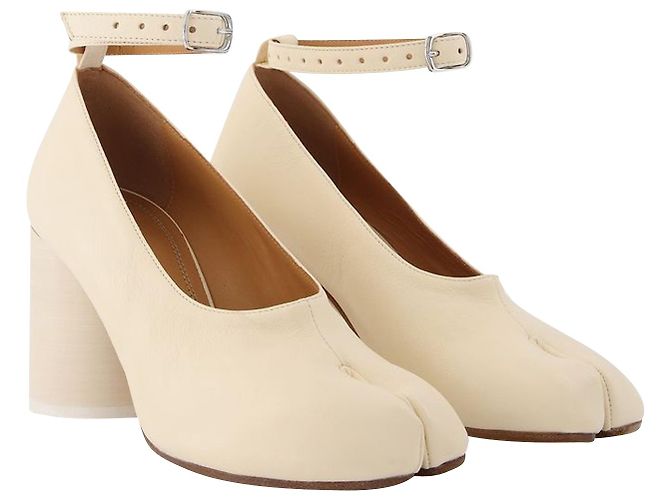 Maison Martin Margiela Décolleté Tabi - Maison Margiela - Bianco - Pelle - vista 2