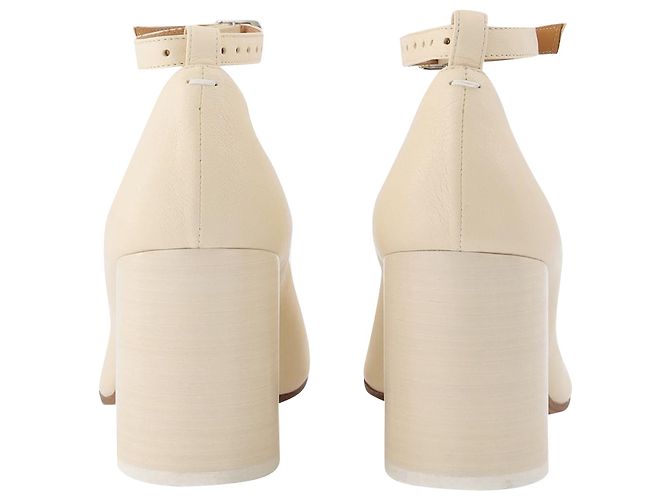 Maison Martin Margiela Décolleté Tabi - Maison Margiela - Bianco - Pelle - vista 3