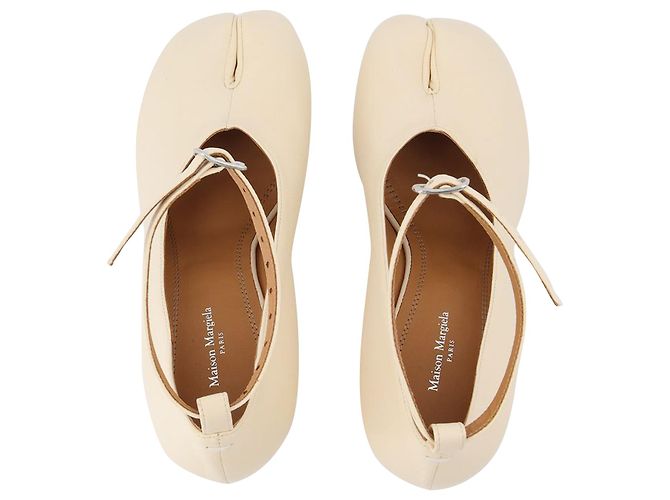 Maison Martin Margiela Décolleté Tabi - Maison Margiela - Bianco - Pelle - vista 4