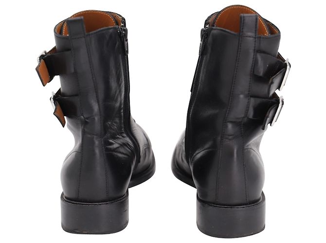 Botas de combate Ba&sh Como em couro preto - vista 4