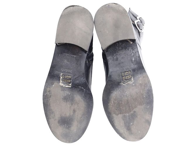 Botas de combate Ba&sh Como em couro preto - vista 5