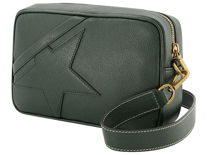 Golden Goose Deluxe Brand Borsa Stella in Pelle Verde - vista 2