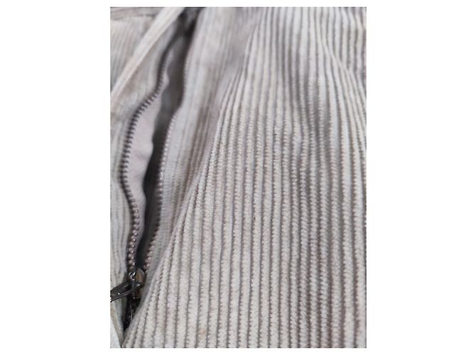 Falda Fendi de algodón caqui - vista 15