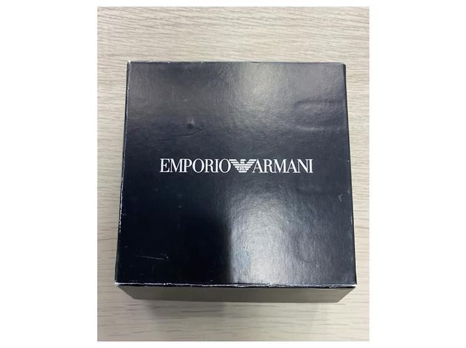 Bracciale rigido Emporio Armani bianco e nero - vista 4