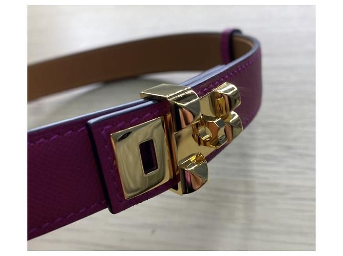 Hermès Collier De Chien 24 Gürtel Rosa Leder Pink - Ansicht 4