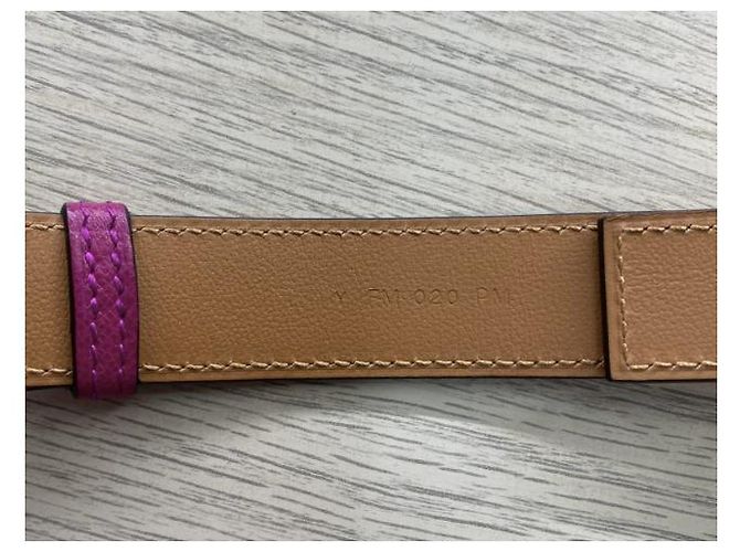 Hermès Collier De Chien 24 Gürtel Rosa Leder Pink - Ansicht 7