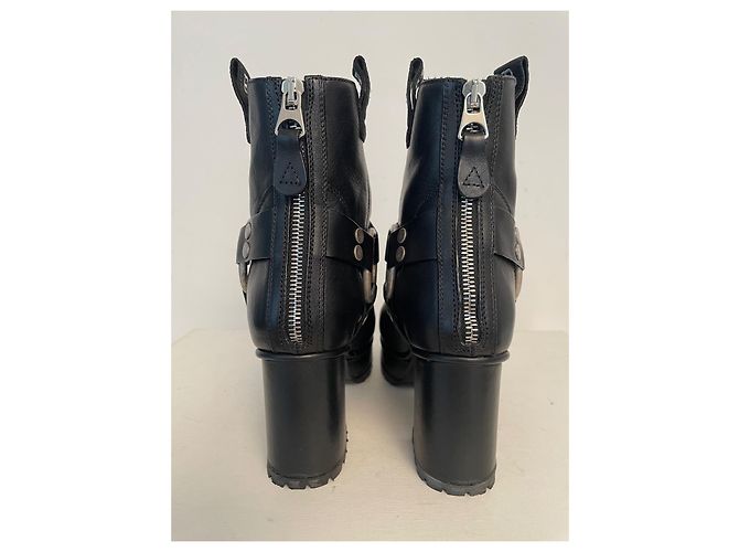 Botines R13 de cuero negro - vista 3