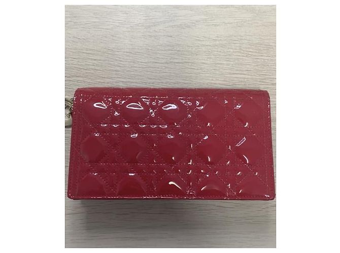 Pochette Lady Dior Dior Rosso Vernice - vista 3