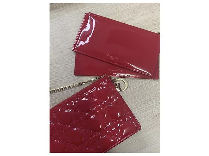 Pochette Lady Dior Dior Rosso Vernice - vista 6