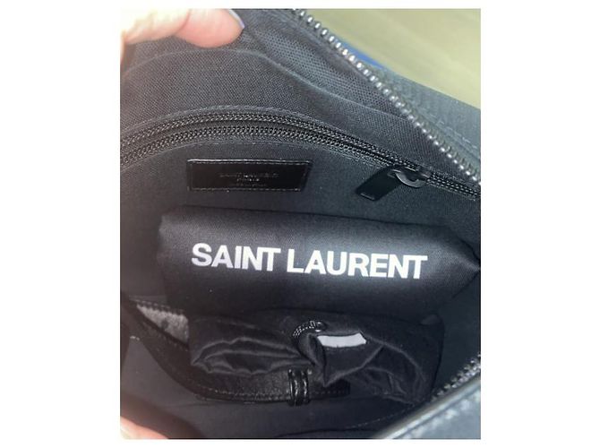 Sac Camera Saint Laurent Noir Nylon - vue 6