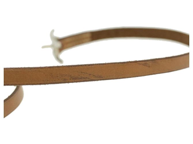 Hermès HERMES Strap Leather Beige Auth ar8382 - view 8
