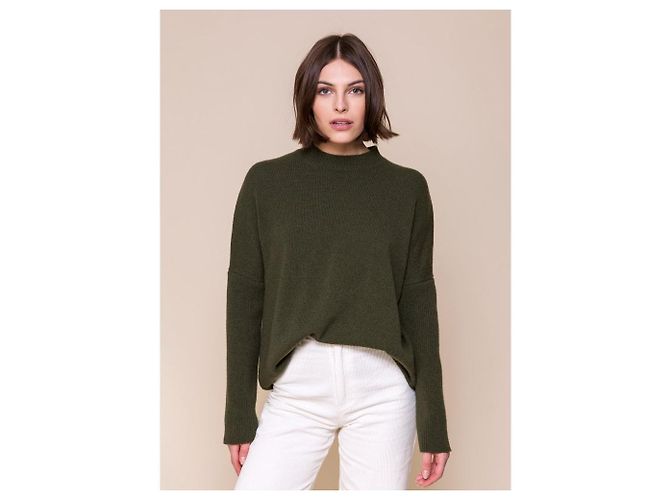 Autre Marque Maison Anje Ledelita Kaschmirpullover Grün - Ansicht 3