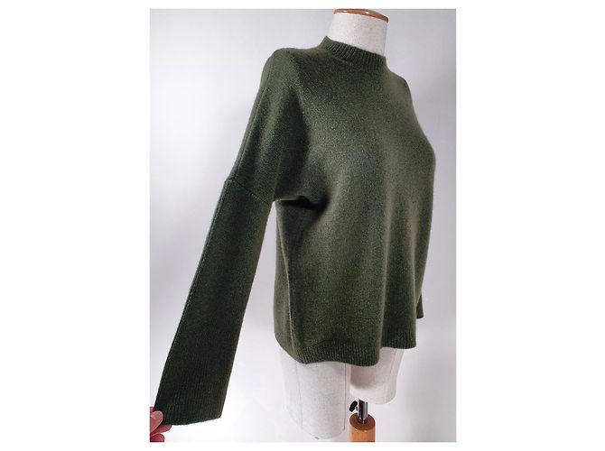 Autre Marque Maison Anje Ledelita Kaschmirpullover Grün - Ansicht 4
