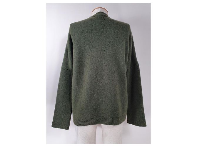 Autre Marque Maison Anje Ledelita Kaschmirpullover Grün - Ansicht 5