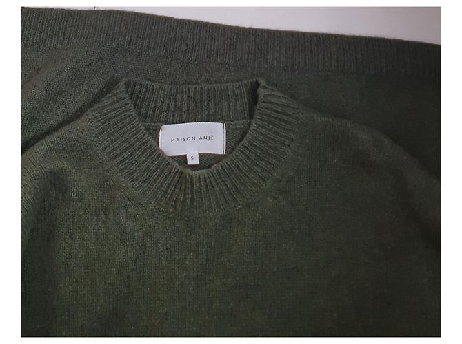 Autre Marque Maison Anje Ledelita Kaschmirpullover Grün - Ansicht 6