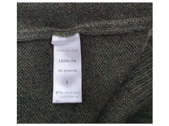 Autre Marque Maison Anje Ledelita Kaschmirpullover Grün - Ansicht 7