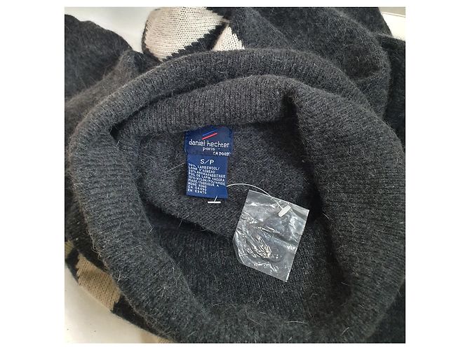 Autre Marque Jersey Polo Oversize Rombos DANIEL HECHTER Blanco Gris - vista 5