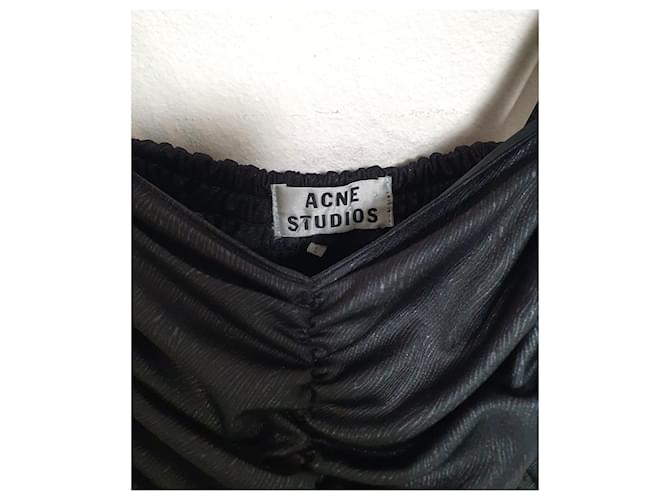 Acne Studios Schwarzes Polyester Kleid L - Ansicht 6