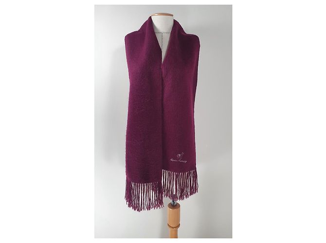 Autre Marque Sciarpa Alpaca Camargo in lana viola scuro - vista 2
