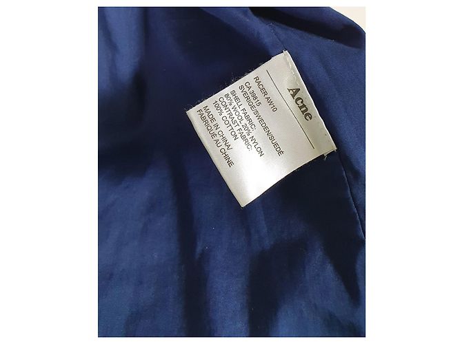 Acne Cardigan aus Wolle mit Reißverschluss Blau - Ansicht 7