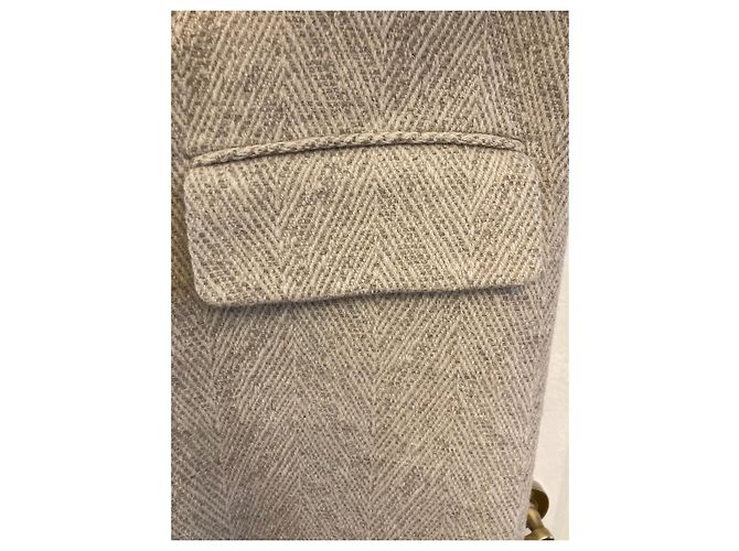 Abrigo Isabel Marant Oversize de Lana Blanco Blanco roto - vista 5