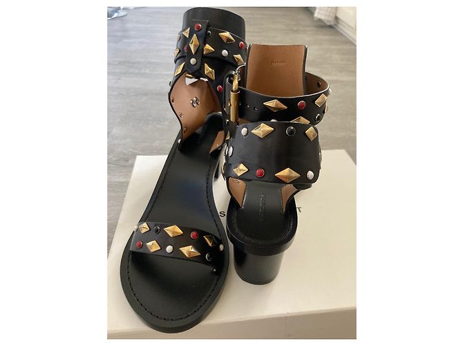 Sandali Isabel Marant in pelle neri 39 Nero - vista 2