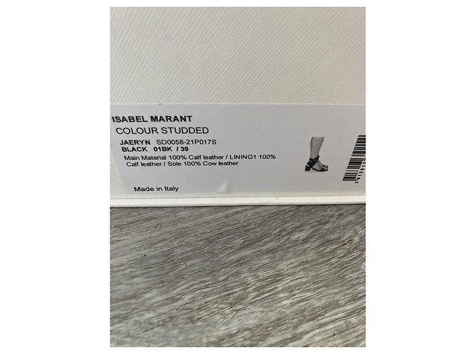 Sandali Isabel Marant in pelle neri 39 Nero - vista 4