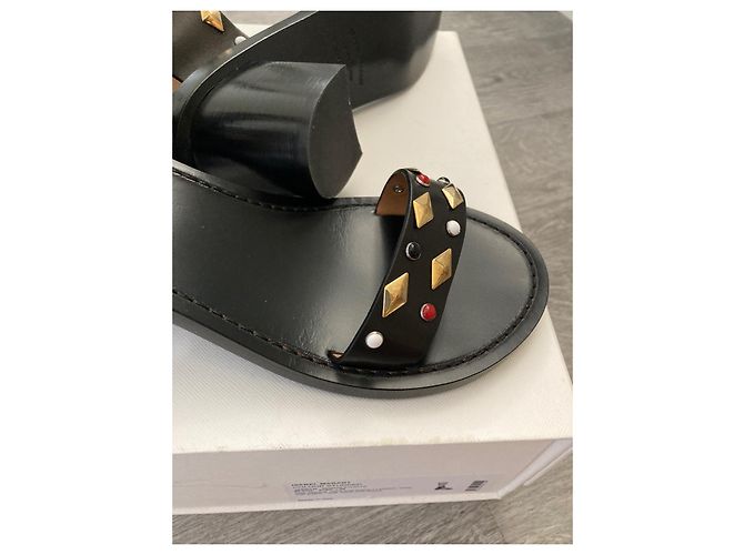 Sandali Isabel Marant in pelle neri 39 Nero - vista 5