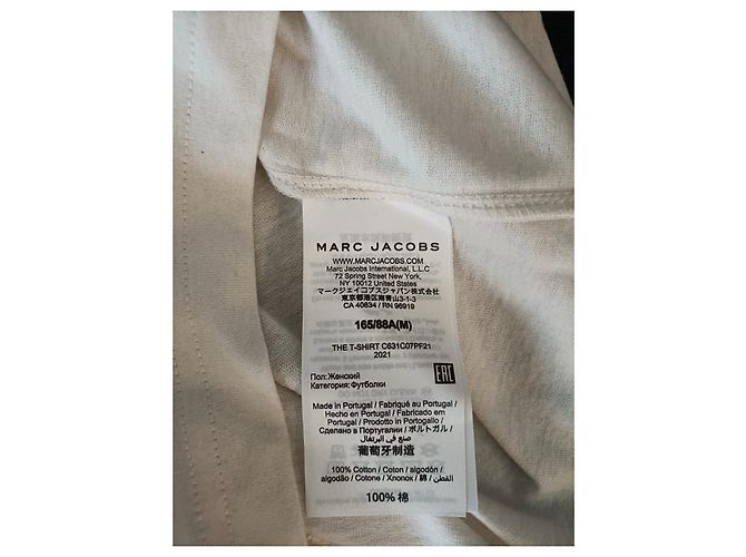 T-shirt Marc Jacobs con logo bianca in cotone Bianco - vista 7
