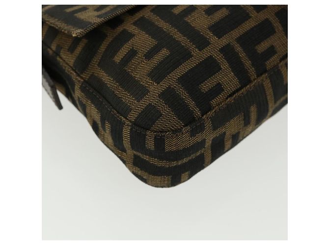 FENDI Zucca Tela Mamma Baguette Borsa a Spalla Marrone Auth lt693 - vista 16