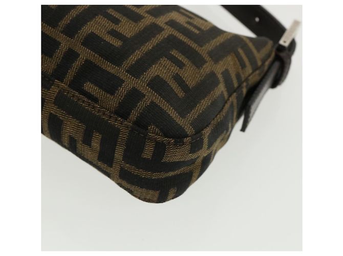 FENDI Zucca Tela Mamma Baguette Borsa a Spalla Marrone Auth lt693 - vista 17