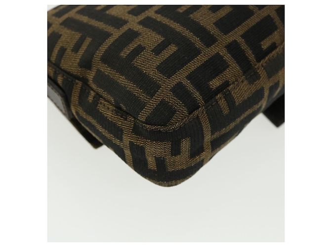 FENDI Zucca Tela Mamma Baguette Borsa a Spalla Marrone Auth lt693 - vista 18