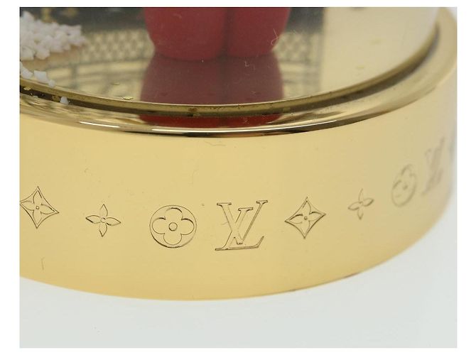 LOUIS VUITTON boule à neige gaston boule à neige or clair GI0550 Auth LV 33744A Doré - vue 10