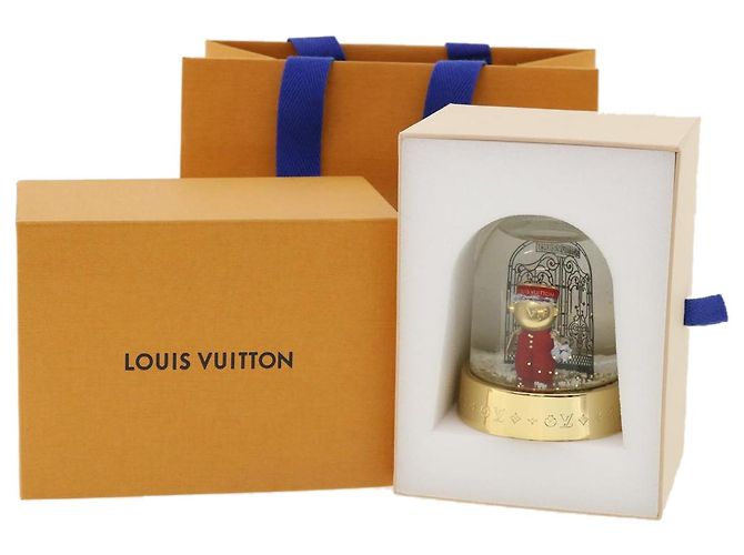 LOUIS VUITTON boule à neige gaston boule à neige or clair GI0550 Auth LV 33744A Doré - vue 11