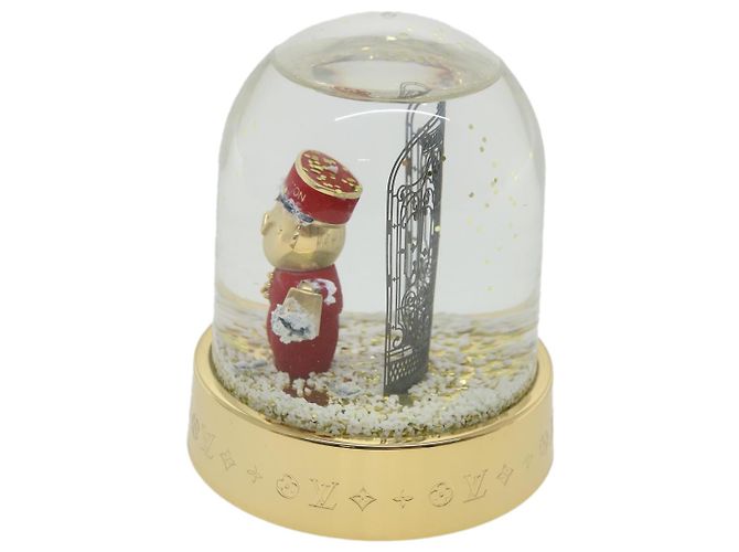 LOUIS VUITTON boule à neige gaston boule à neige or clair GI0550 Auth LV 33744A Doré - vue 4