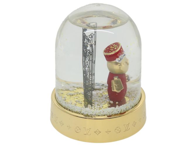 LOUIS VUITTON boule à neige gaston boule à neige or clair GI0550 Auth LV 33744A Doré - vue 5