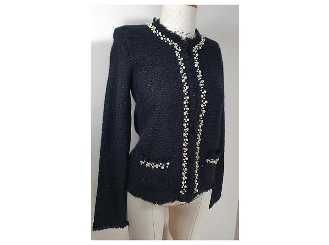 Hallhuber Strickjacke Schwarz und Perle - Ansicht 2