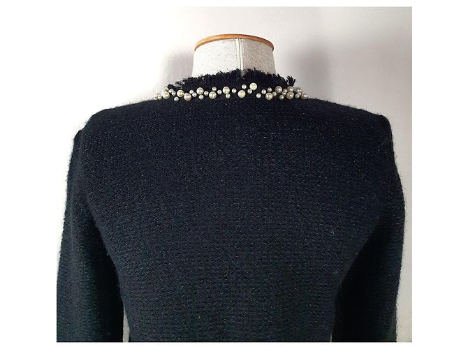 Hallhuber Strickjacke Schwarz und Perle - Ansicht 5