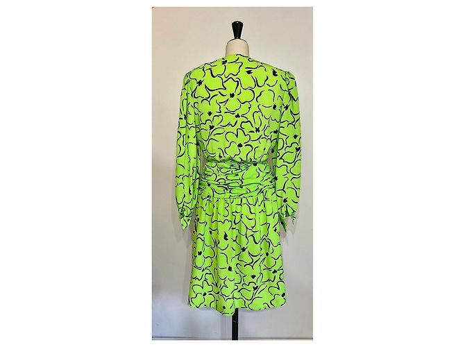 Jean Louis Scherrer Kleid Neongrün Hellgrün - Ansicht 2