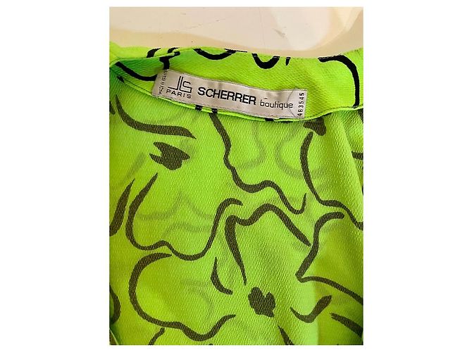 Jean Louis Scherrer Kleid Neongrün Hellgrün - Ansicht 4