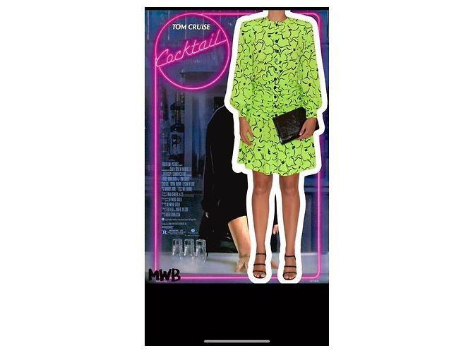 Jean Louis Scherrer Kleid Neongrün Hellgrün - Ansicht 5