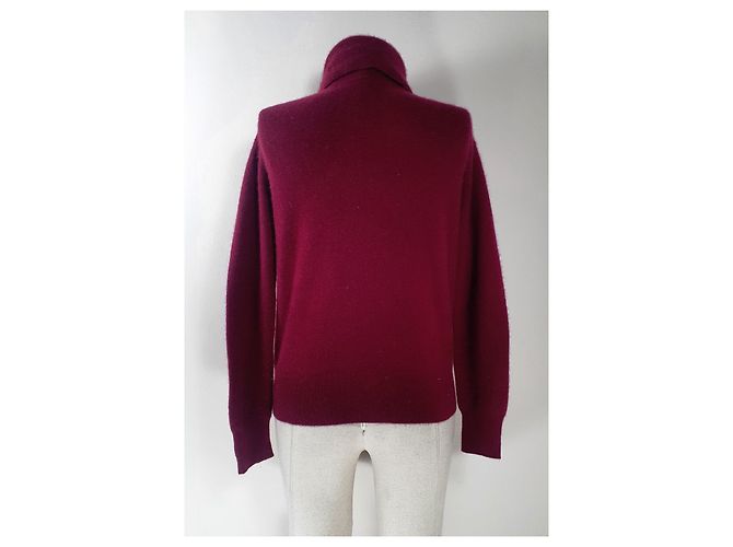 Uniqlo Suéter de cashmere gola alta roxo escuro M - vista 4