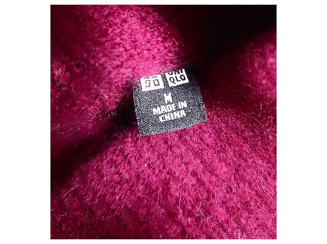Uniqlo Suéter de cashmere gola alta roxo escuro M - vista 5
