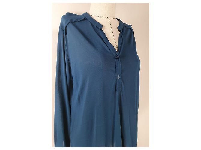Filippa K Blusa de Viscosa Azul Talla XL - vista 2