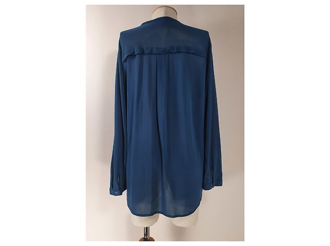 Filippa K Blusa de Viscosa Azul Talla XL - vista 4