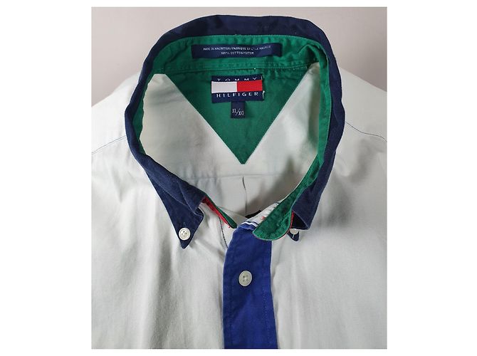 Camicia abbottonata Tommy Hilfiger Lotus multicolore cotone XL - vista 5