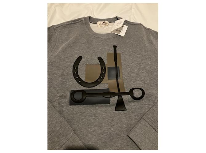 Neues graues Hermès-Sweatshirt Größe M - Ansicht 2