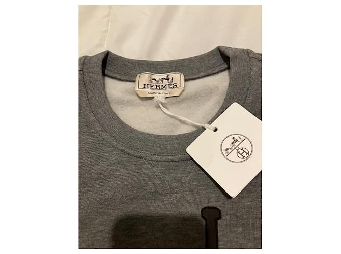 Neues graues Hermès-Sweatshirt Größe M - Ansicht 3