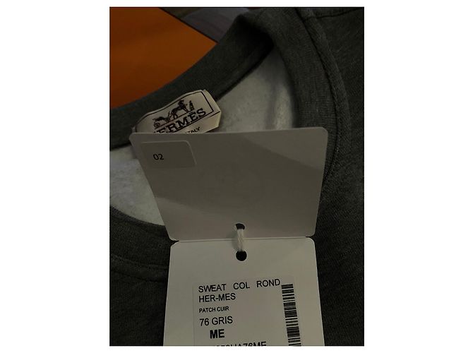 Neues graues Hermès-Sweatshirt Größe M - Ansicht 8