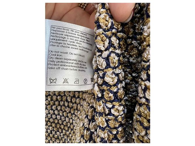 Gonna giacca da abito multicolore in tweed Chanel - vista 8
